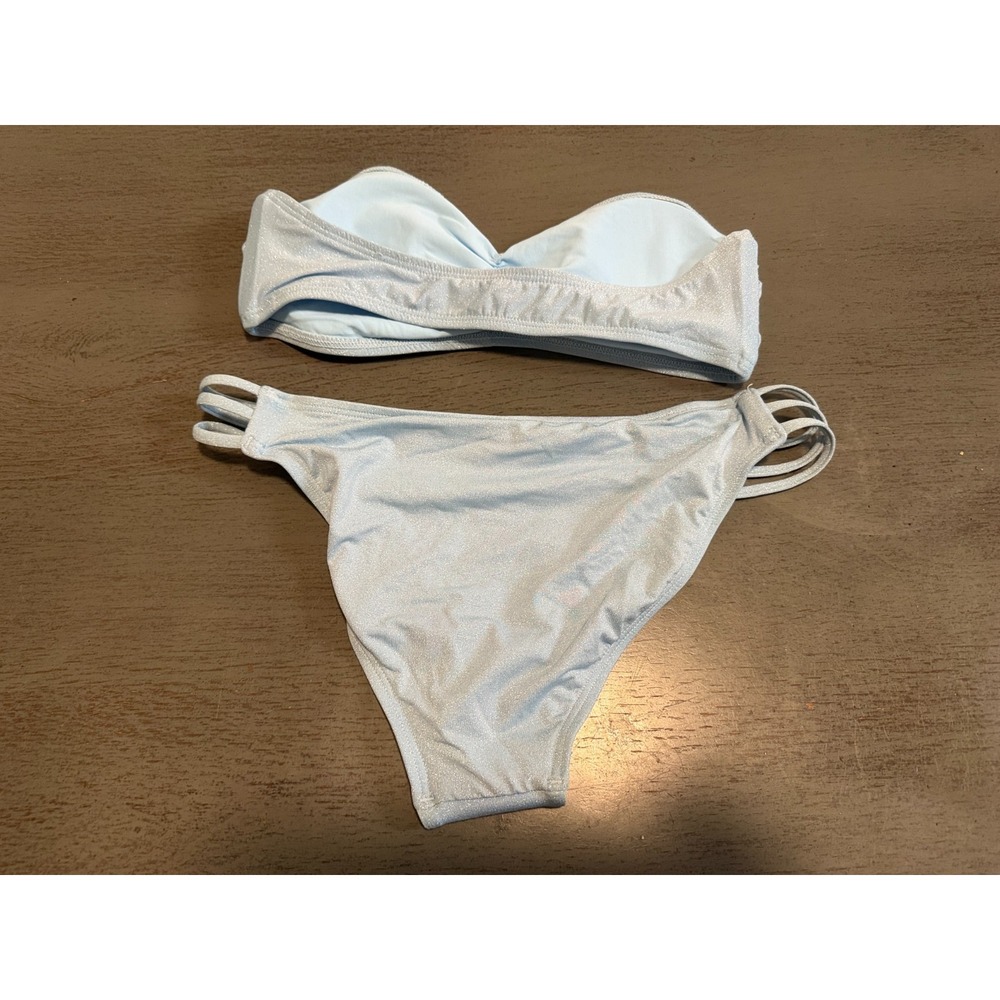 l*space Light Blue Bandeau One-Piece Bikini Set - Picture 2 of 2